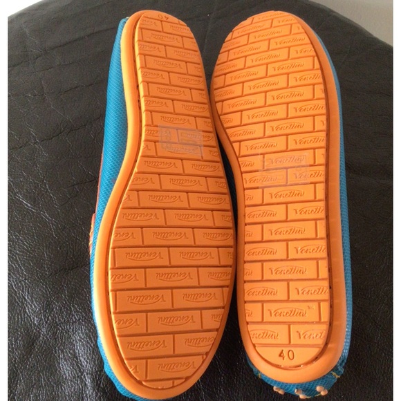 Venettini* (9US) WOMEN’S High Quality Turquoise Mambo Orange Glazed LEATHER, NWB - Picture 5 of 7